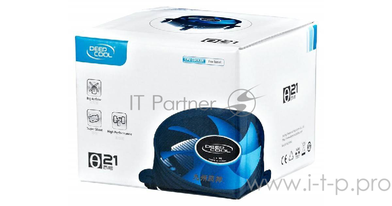 Вентилятор Cooler Deepcool THETA 21 {Soc-1150/1155/1156, 3pin, 30dB, Al, 95W, 370g, push-pin}