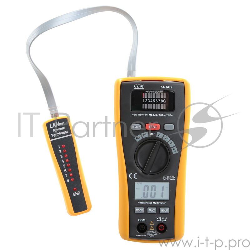 Кабель-тестер CEM LA-1011 600В 300м