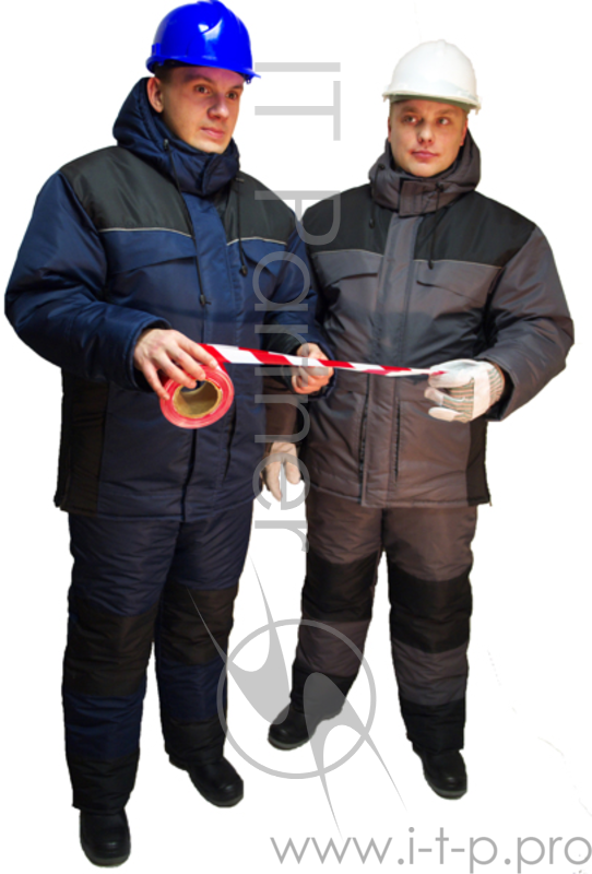 Костюм БАЛТИЙСКИЙ РЕСУРС ''Драйв'' сер/черн куртка: 350г/м2 брюки: 250г/м2 р-р48-50/170-176