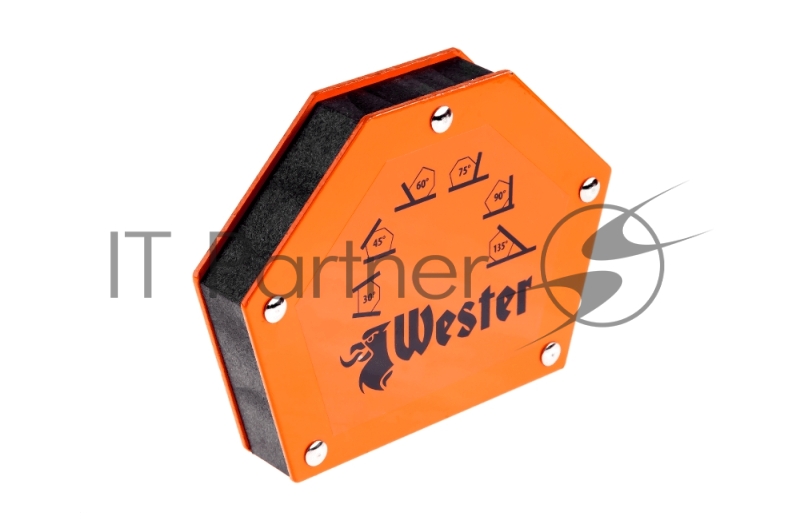 Уголок магнитный для сварки WESTER WMCT75 829-007, углы 30°, 45°, 60°, 75°, 90°, 135°, 35кг