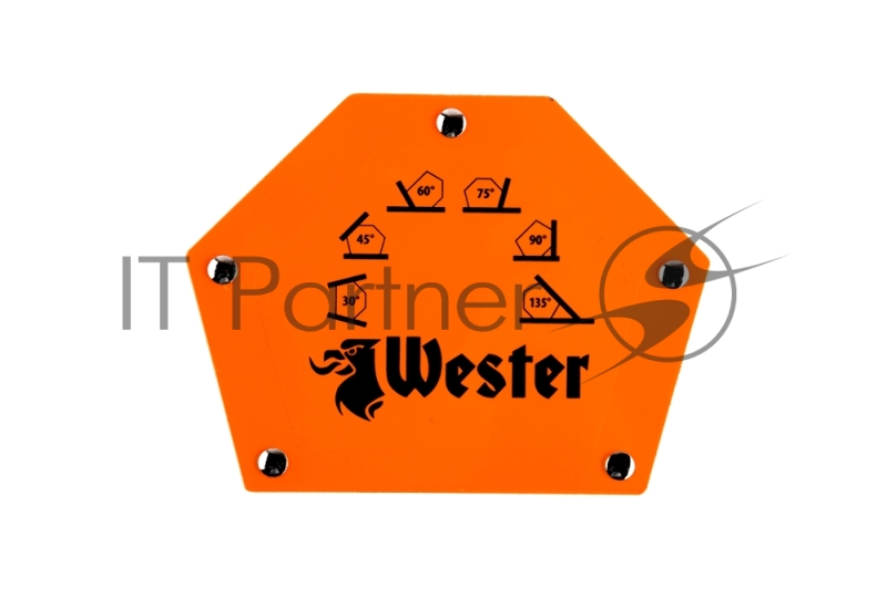 Уголок магнитный для сварки WESTER WMCT75 829-007, углы 30°, 45°, 60°, 75°, 90°, 135°, 35кг