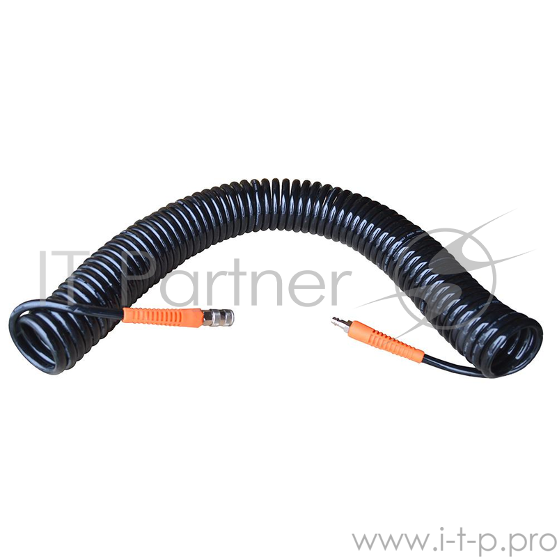 Шланг спиральный для пневмоинструмента WIEDERKRAFT WDK-65715 ПУ с брс витой длина до 15м 10бар