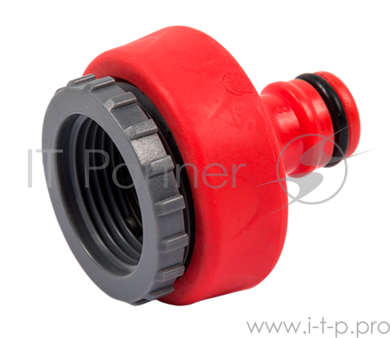 Штуцер QUATTRO ELEMENTI 646-041 для шланга внутр. резьба 3/4'' и 1'' - БРС папа мягкий пласик
