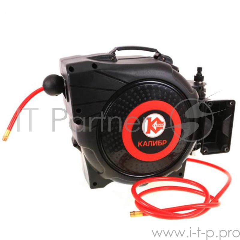 Шланг КАЛИБР 65292 для компрессора полиуретановый на автоматической катушке. 26.5м. 12/8мм. 18 ба