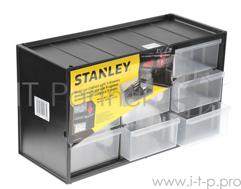 Органайзер STANLEY 1-93-978 вертикальный 9 выдв. отдел. пластмассовый