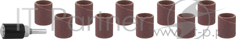 Насадка STAYER 29918-H10 цилиндр шлифовальный абразивный с оправкой d18.7мм р 80/120 10шт.