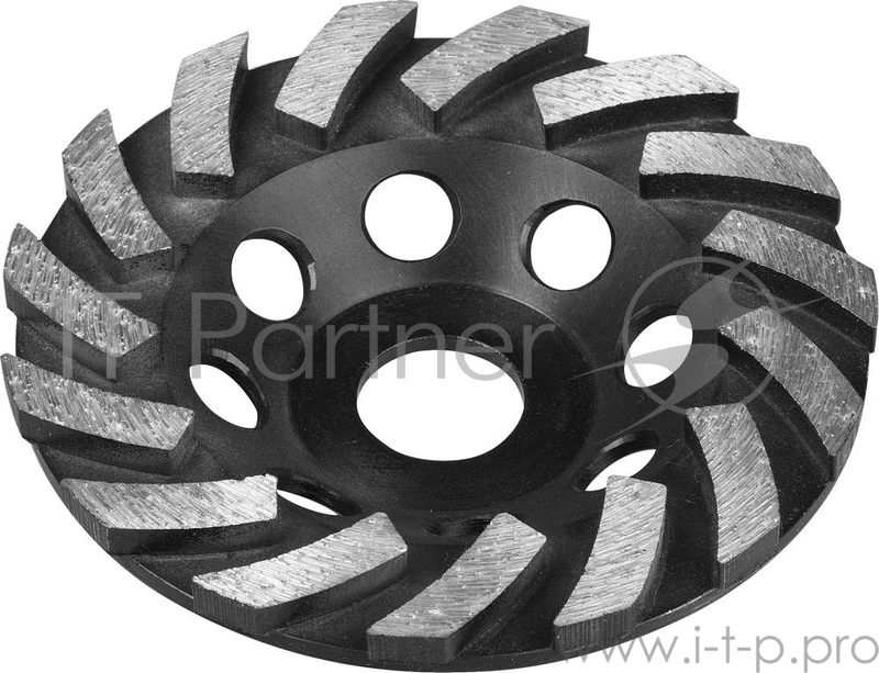 Чашка шлифовальная ЗУБР 33370-115 ЭКСПЕРТ ТУРБО алмазная сегментная 22.2мм 115мм