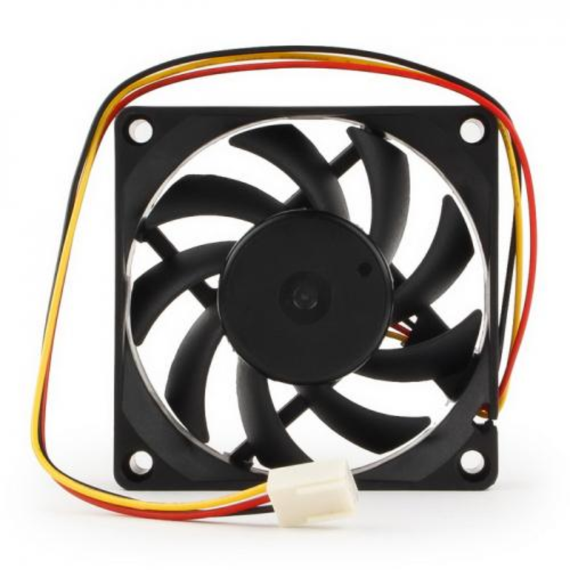 Вентилятор Вентилятор 70x70x15, втулка, 3pin, провод 25см D7015SM-3