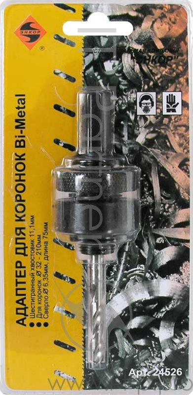 Адаптер ЭНКОР 24526 для коронок S7/16'' D32-210мм