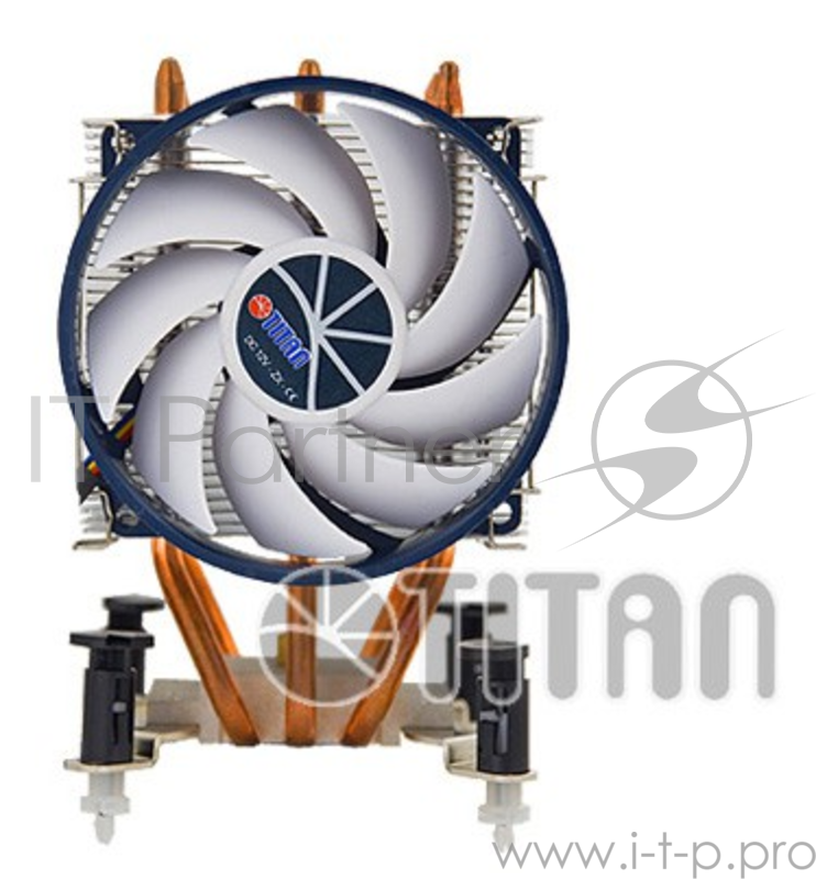 Вентилятор Cooler Titan (TTC-NK35TZ/RPW(KU)) для s775/K8/1366/1156 , 2600 rpm, аллюминий+медь+6 теплотрубок