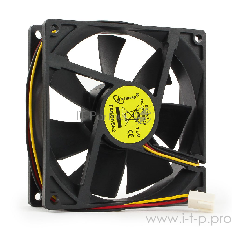 Вентилятор Gembird Вентилятор для корпуса 92x92x25mm, sleeve, узкий разъем 3pin FANCASE2