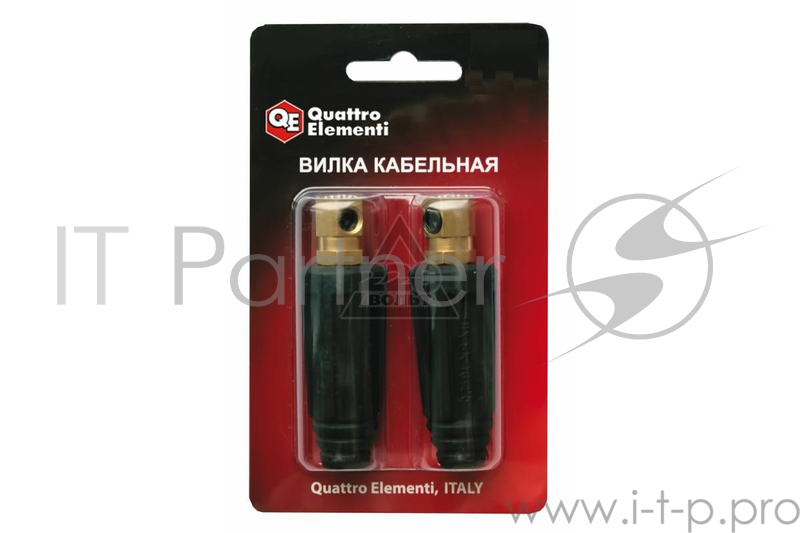 Вилка QE (ERGUS) ТК 10-25 (771-176) кабельная до 200А 2шт.в блистере