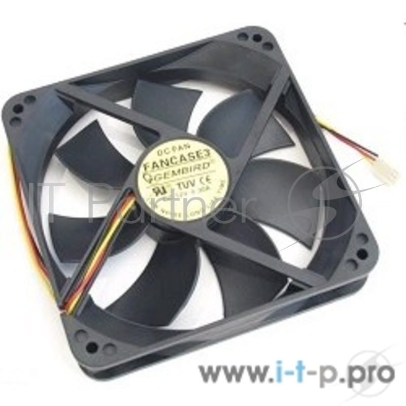 Вентилятор Gembird Вентилятор для корпуса 120x120x25mm, sleeve, узкий разъем 3pin FANCASE3