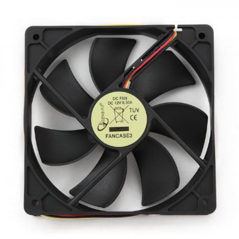 Вентилятор Gembird Вентилятор для корпуса 120x120x25mm, sleeve, узкий разъем 3pin FANCASE3