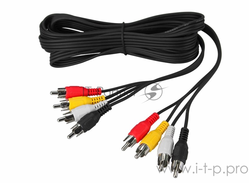 Кабель Rexant (17-0304) Шнур 4х4 RCA 3М