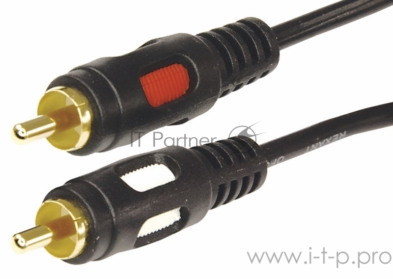 Кабель Rexant (17-0143) Шнур 2RCA Plug - 2RCA Plug 1.5М (GOLD)