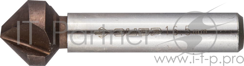 Зенкер ЗУБР 29732-8 ЭКСПЕРТ конусный ст.P6M5 с Co d16.5х60мм d10мм для раззенков.М8