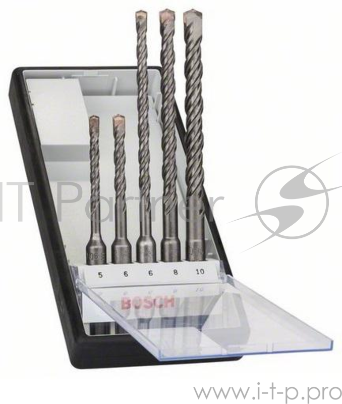 Набор буров SDS+ BOSCH S4L/plus-5 SDS+ 5/6x110, 6/8/10x160 (2.607.019.927) SDS-plus-5 Robust Line 5