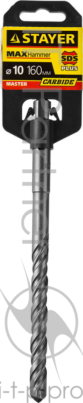 Бур STAYER 29250-160-10 SDS+ Ф10х100/160мм по бетону
