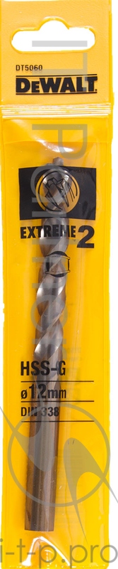 Сверло DeWALT DT5060-QZ по металлу EXTREME DEWALT®2 HSS-G, 12x151x98мм