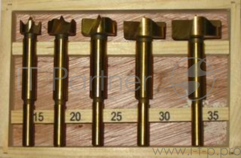 Набор сверел SKRAB 33360 15-35мм х 90мм п/д 5пр. титановое покрытие цилиндрический хвостовик