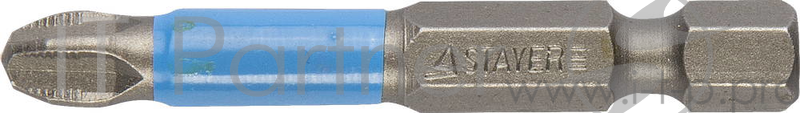 Бита STAYER PROFI 26203-3-50-02 E 1/4'' PH3 50мм 2 шт