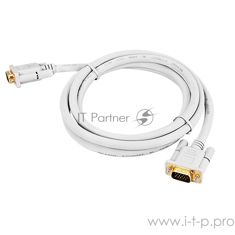Кабель Rexant (17-5503-4) Шнур VGA plug - VGA plug 1.8М (серый)