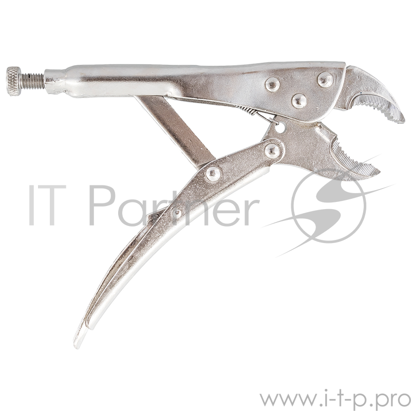 Клещи зажимные КОБАЛЬТ 244-247 полукруглые губки. 180 мм. (1 шт.) подвес