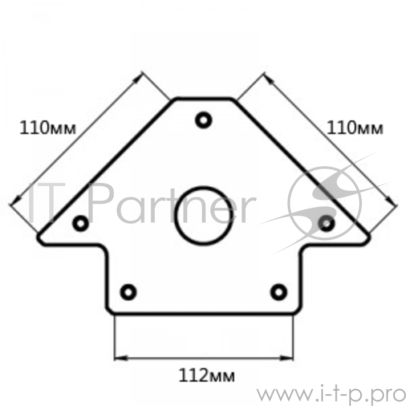 Угольник магнитный SMART&SOLID MAG603 неотключаемый многопозиционный толщ.25мм углы 45°/90°/135°