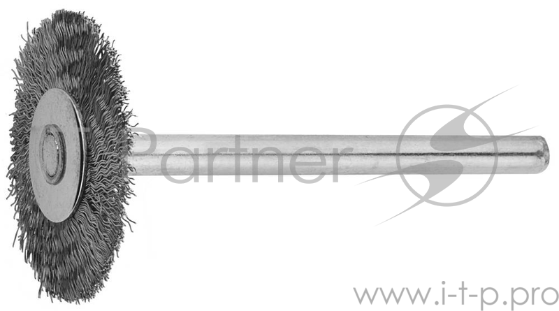Кордщетка ЗУБР 35931 радиальная нержавеющая сталь на шпильке d20x 3.2мм L42мм 1шт.