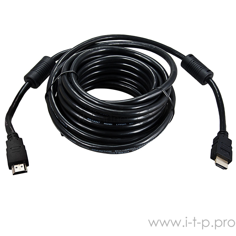Кабель Rexant (17-6206) Шнур HDMI - HDMI gold 5М с фильтрами