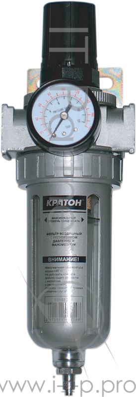 Фильтр КРАТОН 30103015 1/4'' 0-7атм возд. с рег. давл. и манометром