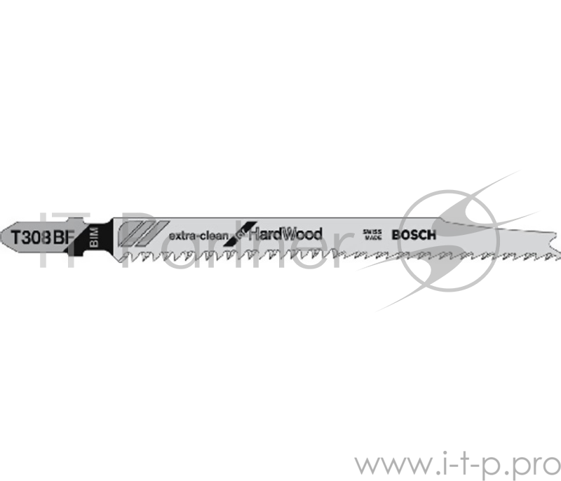 Пилка для лобзика BOSCH T308B (2.608.663.750) мягк.деревоДСП, 117мм, шаг 2.2XC, HCS, 3шт