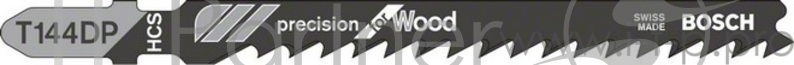 Пилка для лобзика BOSCH T144DP (2.608.633.A31) мягк.деревоДСП, 100мм, шаг 4, HCS, 3шт