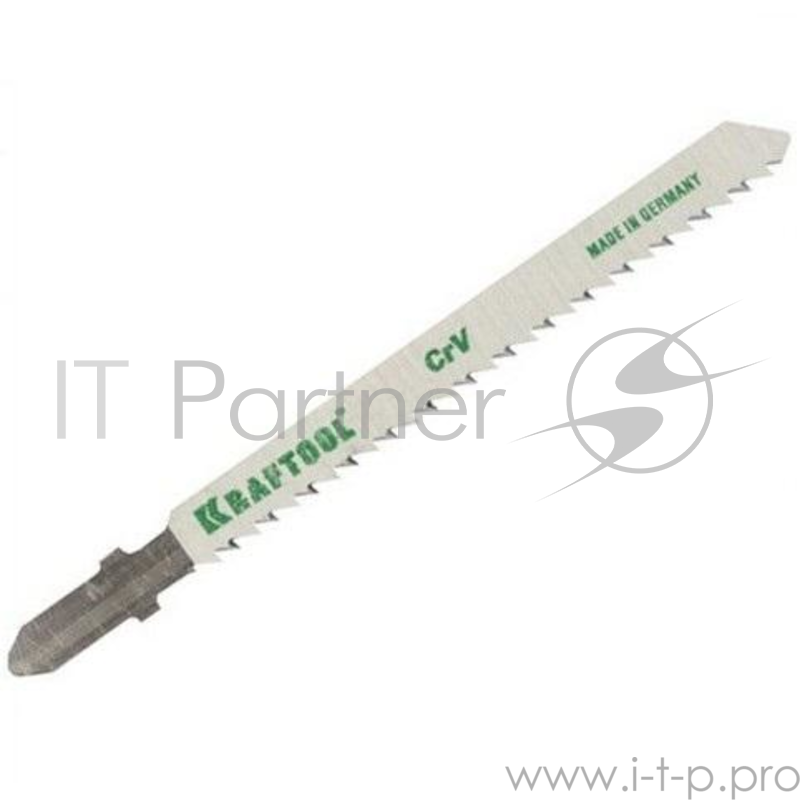 Пилки для лобзика KRAFTOOL 159516-2,5 CrV по дер,фанере,лам. обр.рез EUхвост. шаг2.5мм 75мм 2шт.