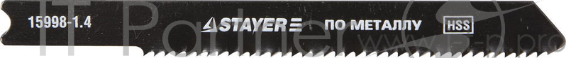 Пилки для лобзика STAYER PROFI 15998-1.4_z01 HSS по мет.1.5-2мм US-хвост. шаг1.4мм 50мм 2шт.