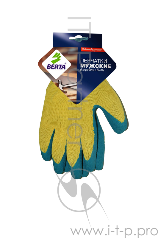 Перчатки БЕРТА 545 с латексным покрытием усиленные