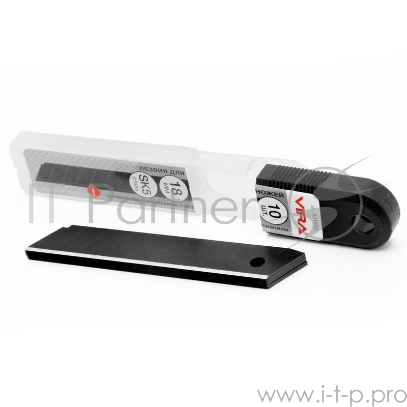 Лезвие для ножа VIRA 831495 сегментные с воронением 18мм 5шт