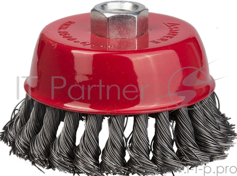 Кордщетка STAYER 35128-080_z01 чашечная для УШМ плетёные пучки проволоки 0.5мм 80мм/М14