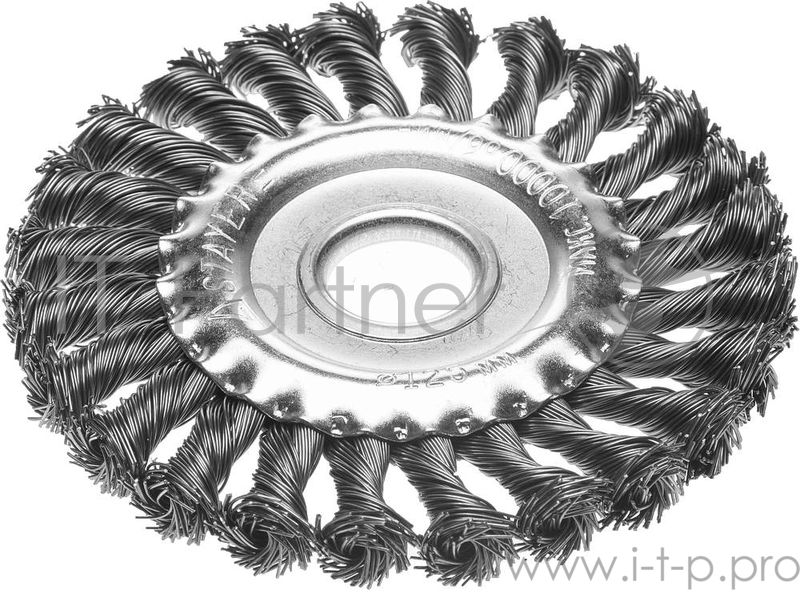 Кордщетка STAYER 35120-125 дисковая для УШМ плетенные пучки проволоки 0.5мм 125мм/22мм