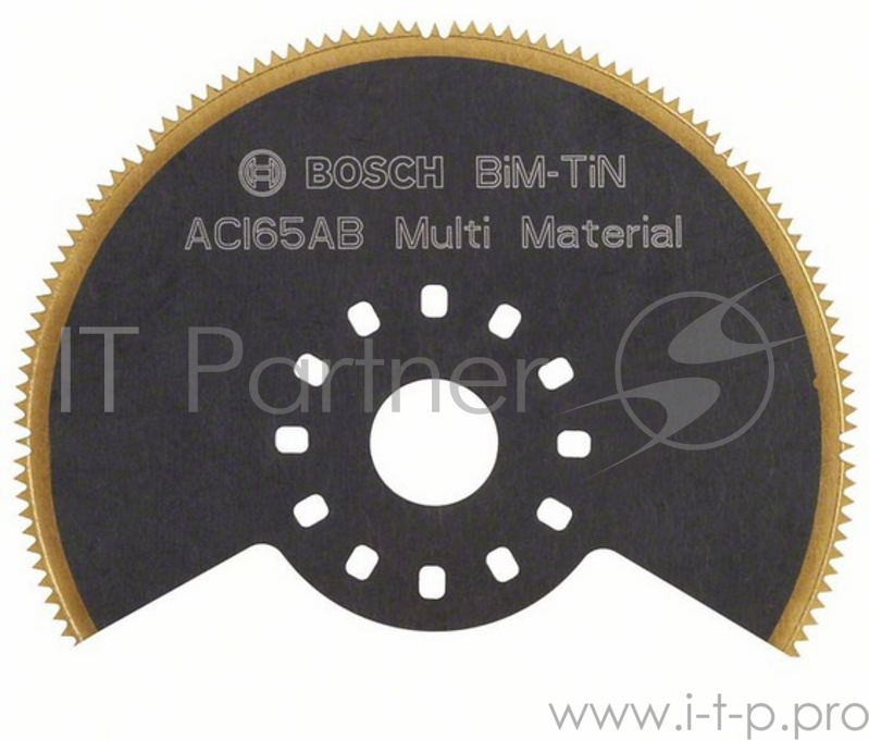 Полотно пильное для МФИ BOSCH ACI65EB (2.608.661.759) сегм.диск, BiM-TiN, 65мм, универсальное