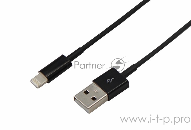 Кабель Rexant (18-1122) USB кабель для iPhone 5/6/7 моделей шнур 1М черный