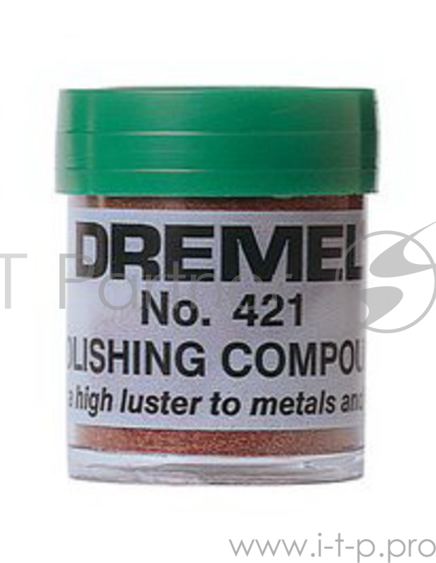 Паста полировальная DREMEL 421 используется с войлочными или матерчатыми насадками