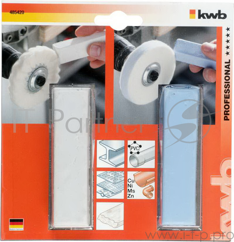 Полировальная паста KWB 4854-20 композит полировальный 2шт.