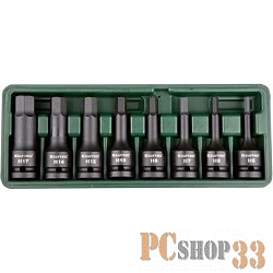 Торцовые головки KRAFTOOL INDUSTRIE QUALITAT 27950-H8 ударные в наборе.(1/2). HEX.H5-H17.8 шт.