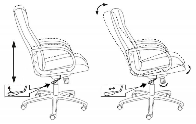 Офисное кресло или стул Бюрократ T-898AXSN/Black Кресло руководителя (черная ткань)