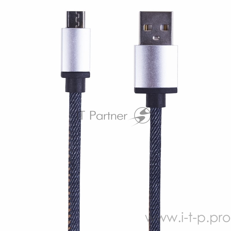 Кабель Rexant (18-4242) USB кабель MicroUSB, шнур в джинсовой оплетке