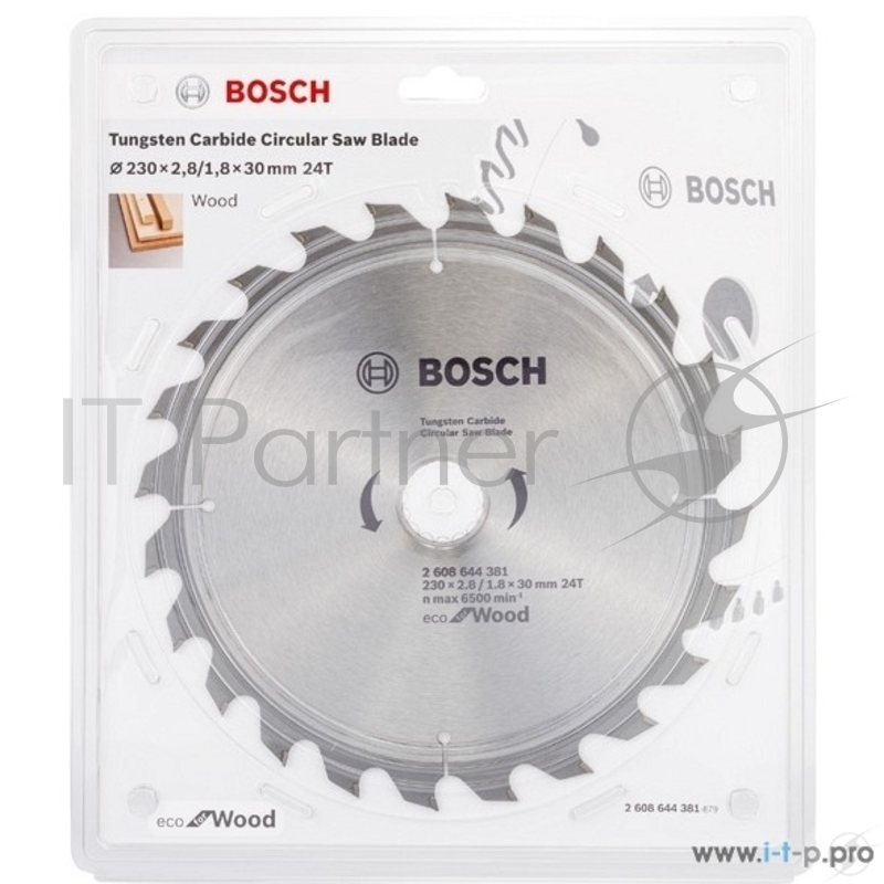 Пильный диск BOSCH 2608644381 ECO WO 230x30-24T