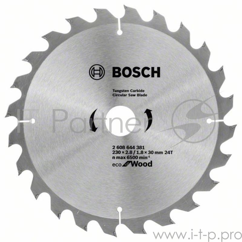 Пильный диск BOSCH 2608644381 ECO WO 230x30-24T