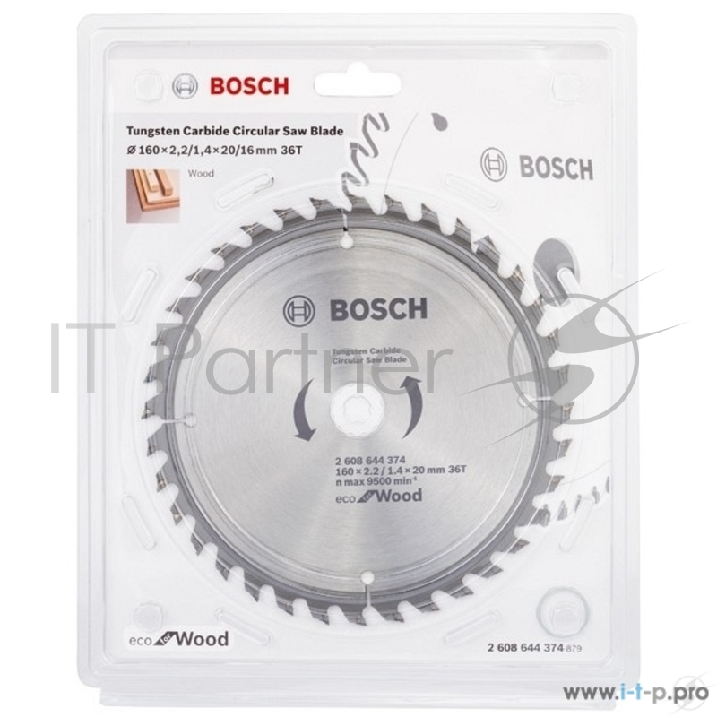 Пильный диск BOSCH 2608644374 ECO WO 160x20/16-36T